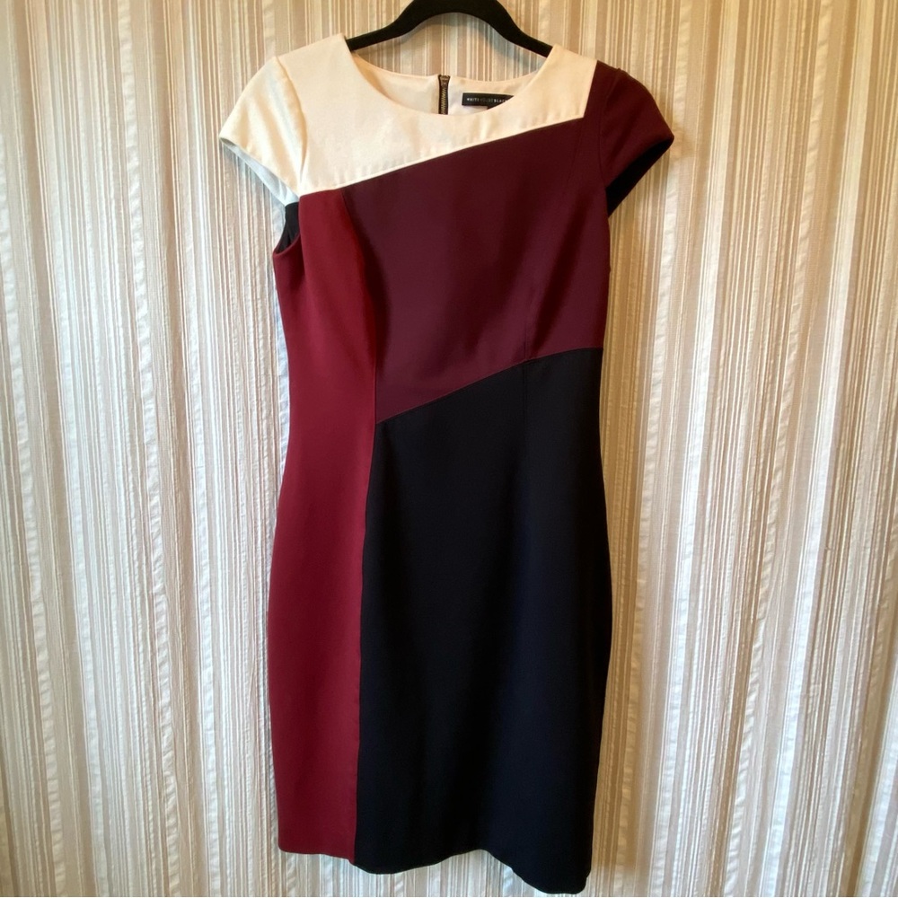 Colorblock Knee-Length Dress